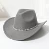European and American small floral bright diamond western cowboy top hat men's and women's casual top hat party jazz hat