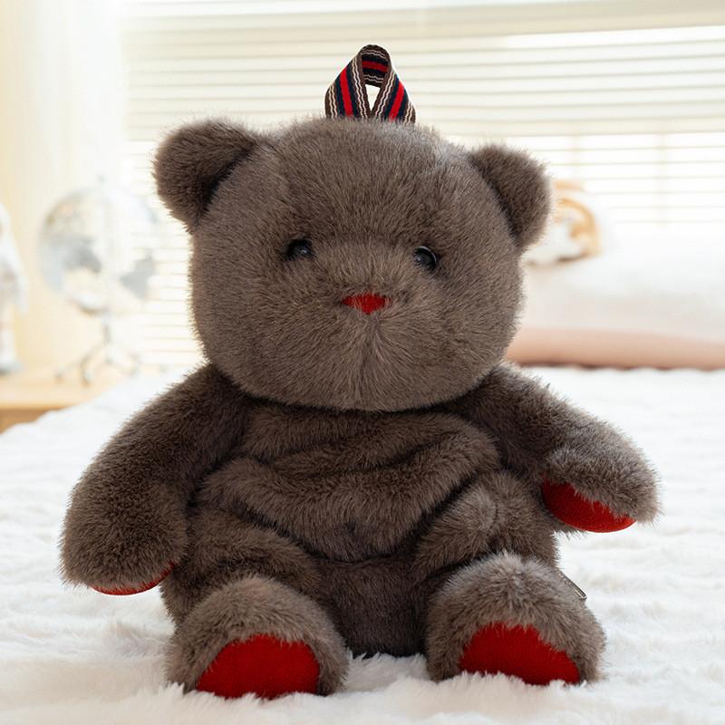 Animal Dog Cartoon Bear Rabbit Plush Backpack Kids Toy Bag Stuffed Gift Doll