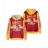 Mens Hooded Sweatshirt 3D Digital Print San Francisco Football Graphic Casual Sports Pullover