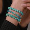 Bohemian Elastic Bracelet Combination Shoushan Stone Turquoise Bracelet Beach Vacation Handmade Beaded Bracelet Female