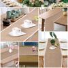 Linen Table Runner Lace Table Cloth Party Supplies Christmas Wedding Decorations