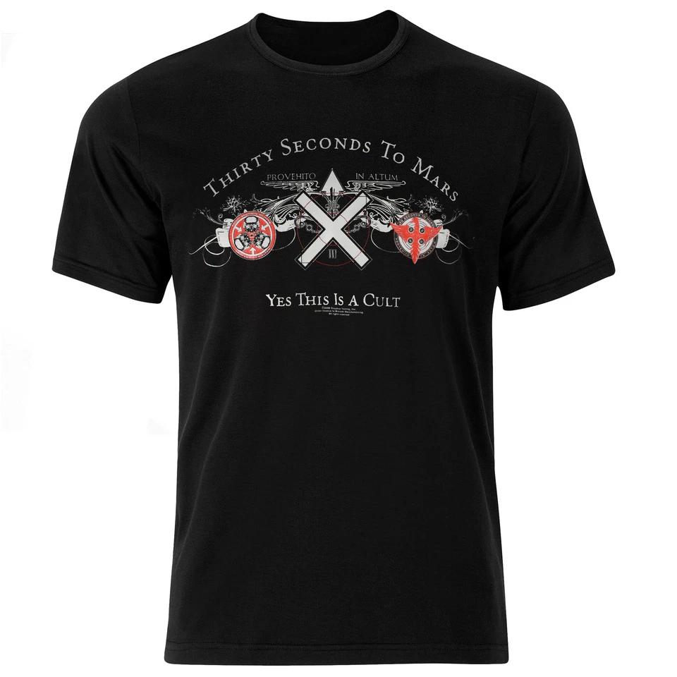 Thirty Seconds To Mars  Yes This Is A Cult  Youth T-Shirt Black L