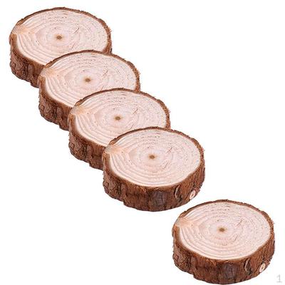 5 szt. Puste naturalne drewniane plastry koła dyski do rysowania