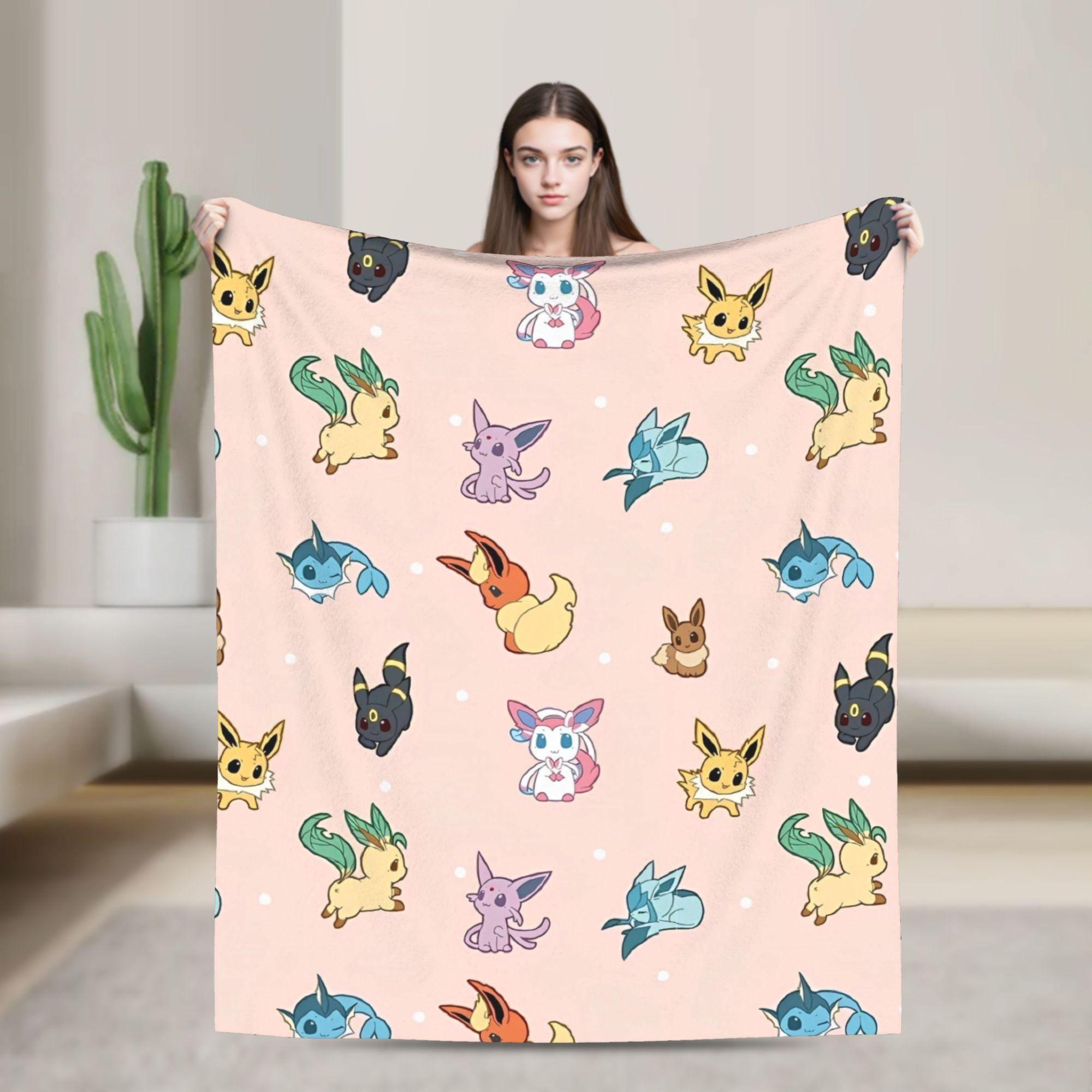 

Cute Cartoon Squirtle Blankets Poke-Mon Flannel Awesome Warm Throw Blankets for Home Restaurant Spring Autumn 75x90cm