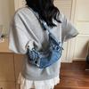 Denim Bag Women's Large-capacity New Summer Casual Niche Design Messenger Bag Dumpling Bag
