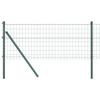 VidaXL Clôture Euro avec 13 poteaux 0,8x25 m en acier galvanisé vert 3350318