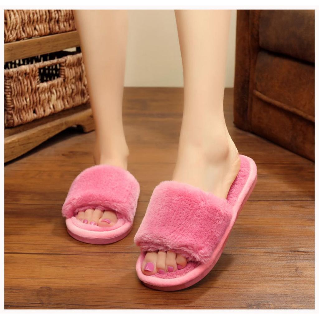 Ladies, warm shoes, soft, indoor slippers, plush cotton slippers