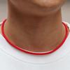 Colar de Corda Estilo Simples Para Homens Grau A 4mm Fio de Milão Colar de Cura Esportes ao Ar Livre Acampamento Acessórios de Pescoço Biker Cool