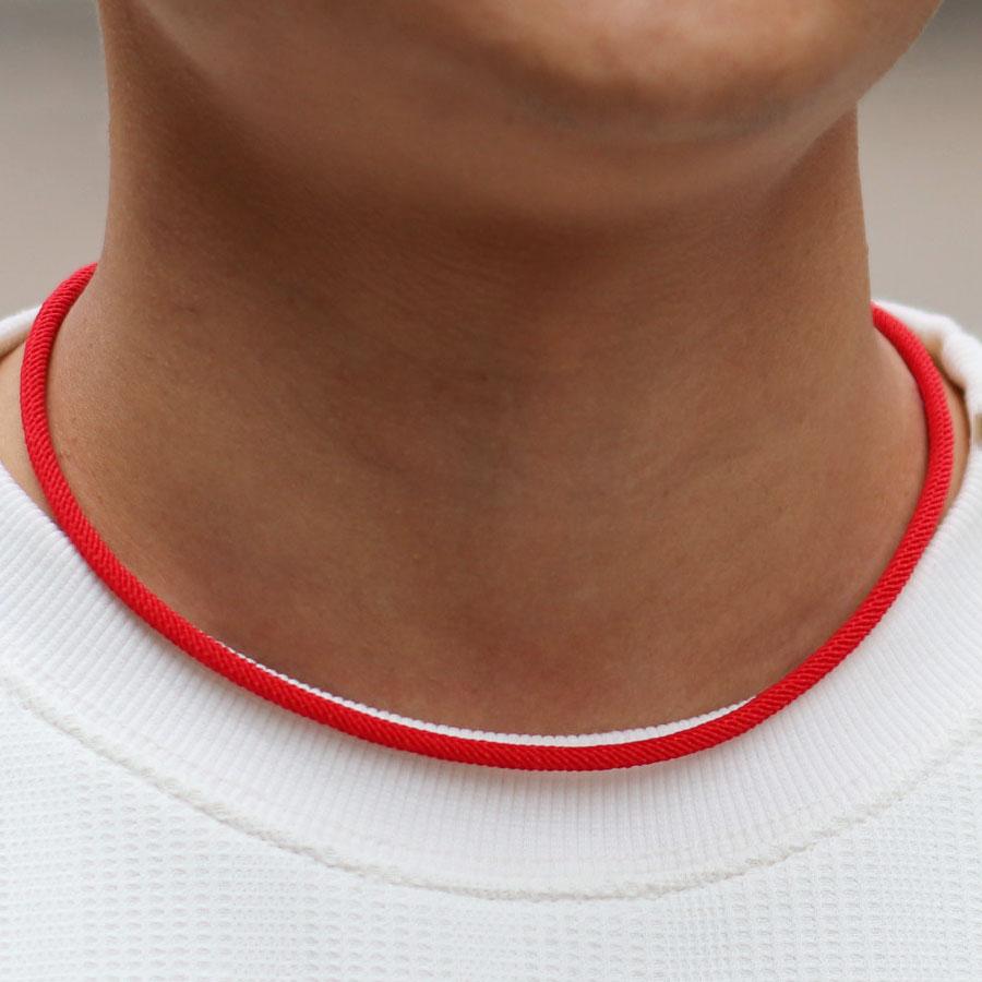 Simple Style Rope Necklace For Men Grade A 4mm Milan Thread Healing Collar Outdoor Sports Camping Cool Biker Neck Accessoriess
