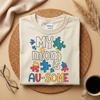 My Mom Is Au-some Shirt, Autism Awareness Mom Tee, Puzzle Piece Graphic Shirt, Proud Autism Parent Gift, Support Neurodiversity Shirt