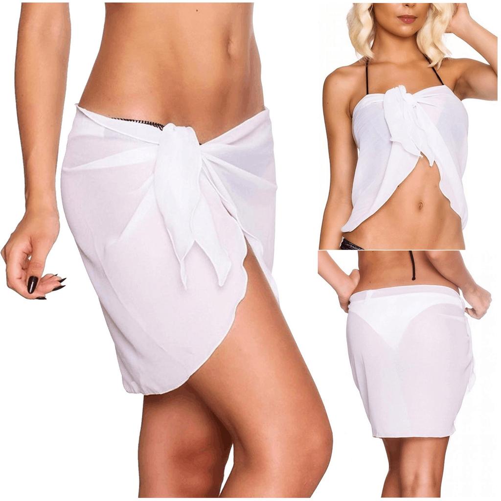 Women's  Sexy Solid Color Beach Skirt Swimwear Cover Up