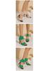 Women's Black Summer High-Heeled Sandals with Comfortable Woven Upper and Thin Heel
