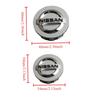 BTRNCK1 4pcs New Car Wheel Hub Center Caps Rims Series Rims Wheels Cover for Nismo Nissan Juke Tiida Teana GTR 350Z 370Z 240SX Fairlady