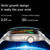 Zakrzywiony Smartwatch 2,01 cala Pełny Dotyk Smart Bransoletka Ćwiczenia na Świeżym Powietrzu Monitorowanie Tętna Smartwatch
