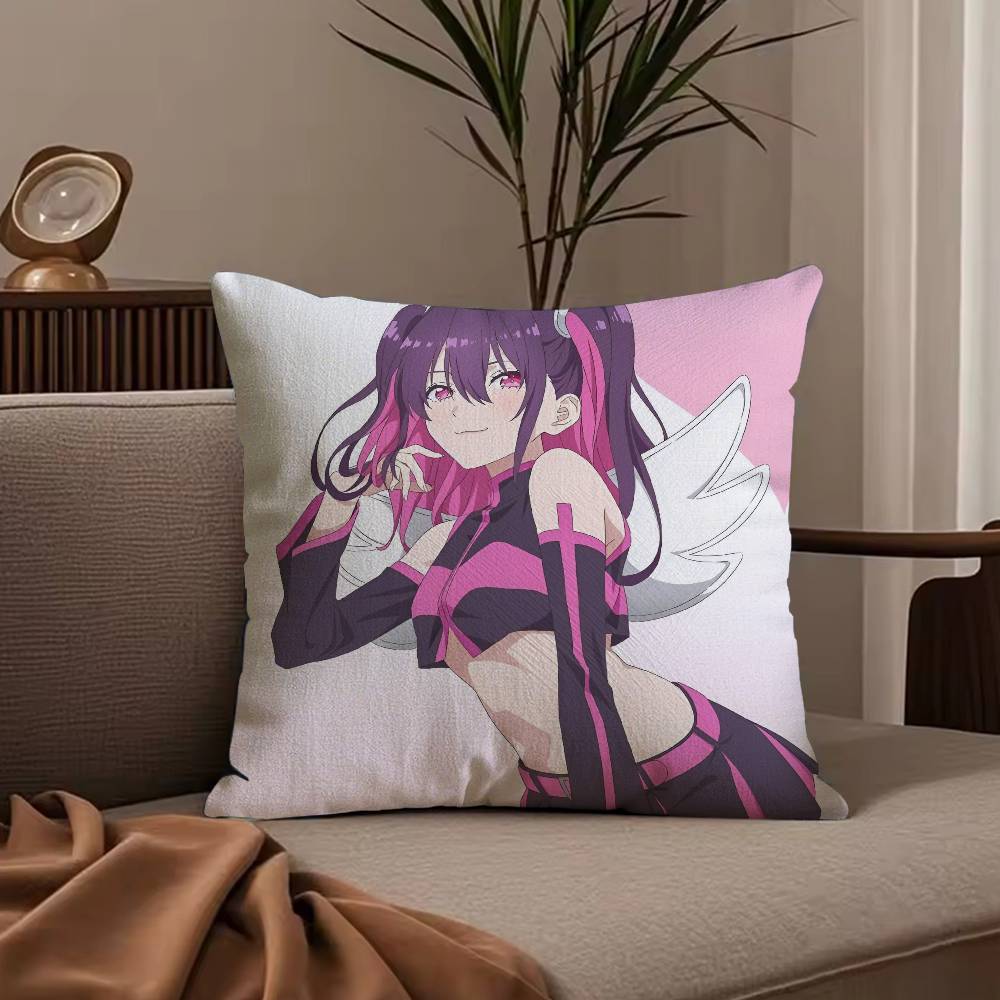 Anime 2.5 D-Dimensional S-Seduction Pillow Case Anti-dustmite Pillowcase Invisible zipper silky short plush Sofa cushion cover