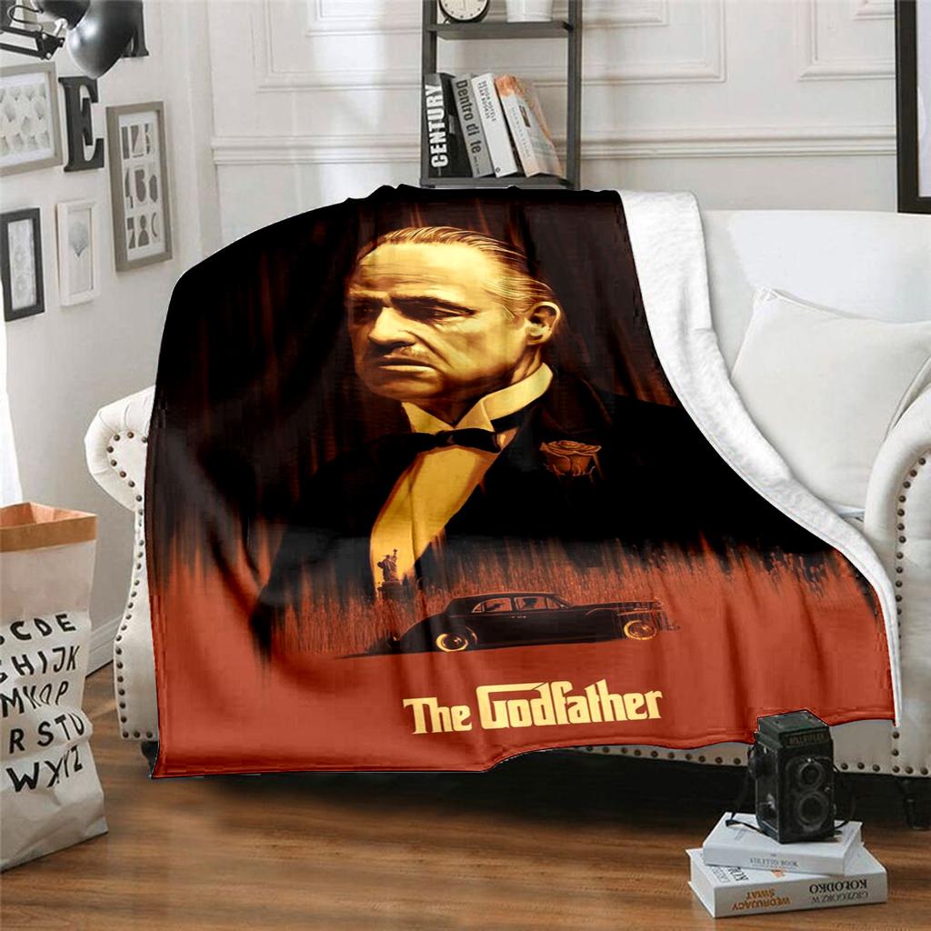 1PC Godfather Godfather Blanket Soft Comfortable All Seasons Suitable Sofa Office Travel Home Use Makes Great Gift