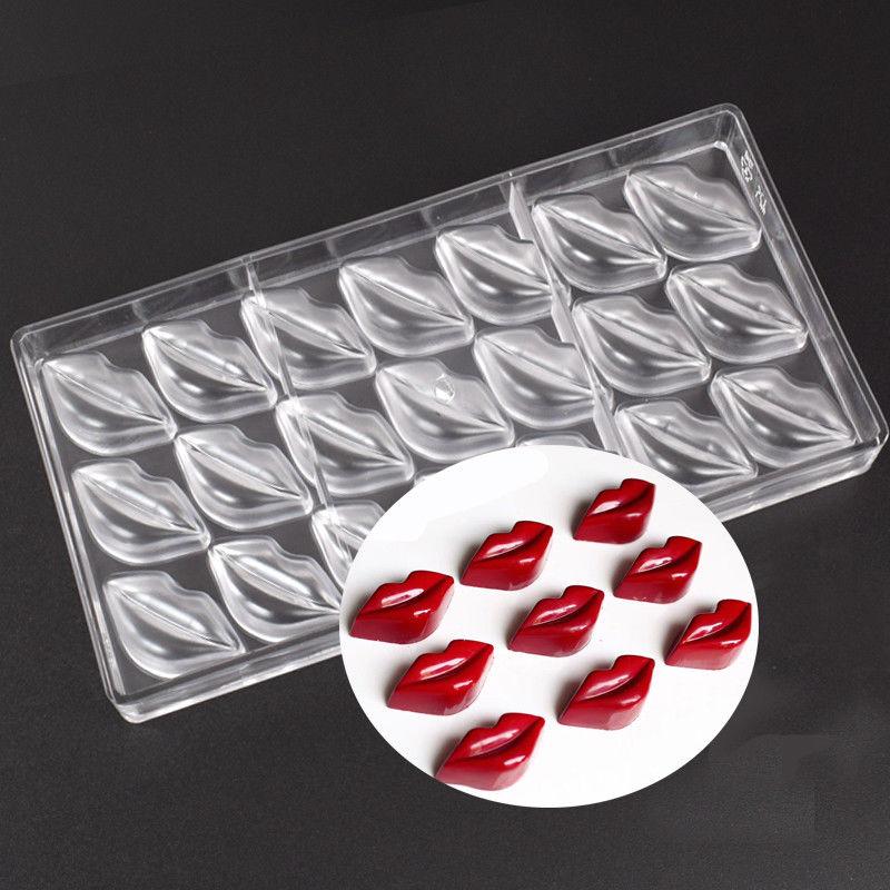 Lip Mouth PC Mould Polycarbonate Hard Plastic Candy Making Chocolate Mold 4.9cm