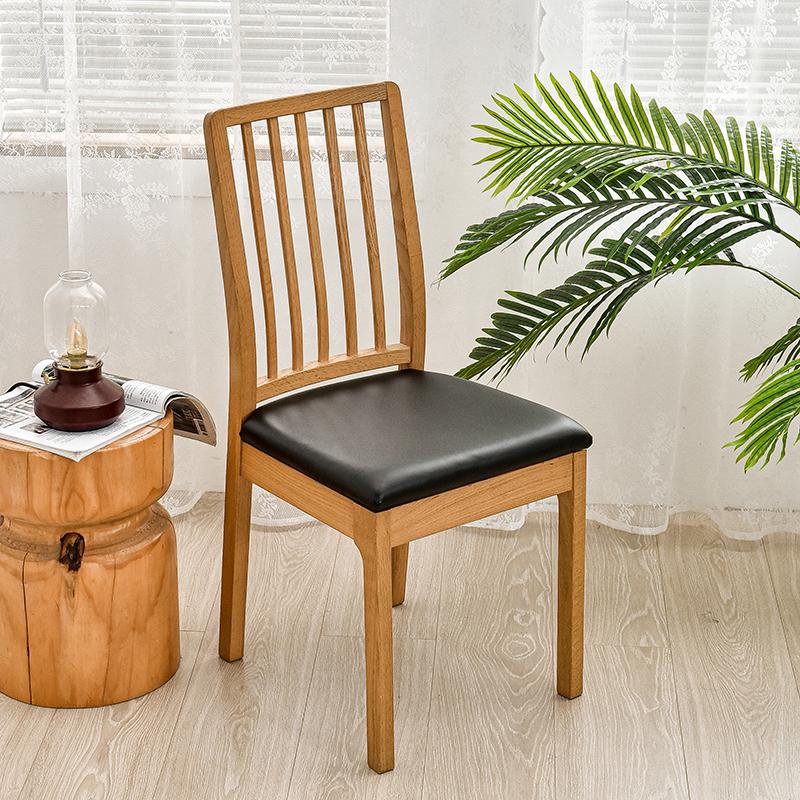 1PC PU Waterproof Chair Cushion Cover For Kitchen Dining Room Seat Slipcovers Removable Dining Room Chair Seat Cushion Cover