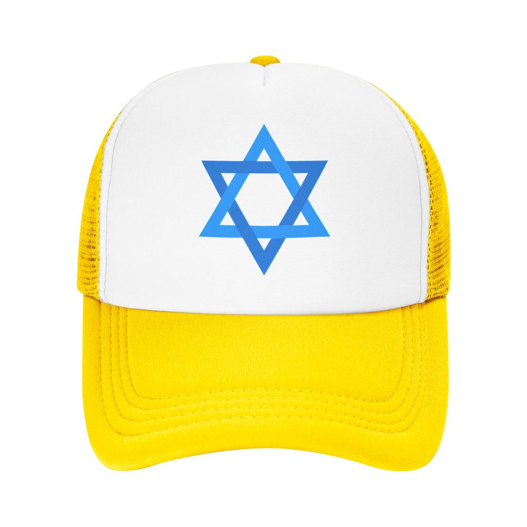 Davidster Israëlische Vlag Israël Mesh Baseballpetten Unisex Sport Zon Hoed Hoed Verstelbaar Zomer Trucker Hoed
