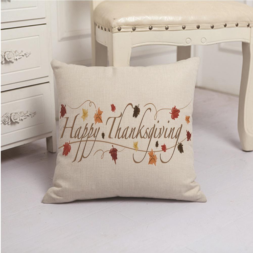 

Осенняя Подушка из льна с креативным тыквенным принтом на День Благодарения 45*45cm