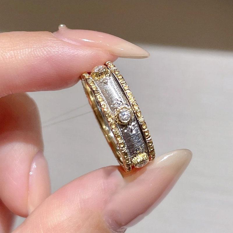 

Французское ретро кольцо Buccellati с цветной эмалью и бриллиантами, матовое, роскошное, в придворном стиле, изысканное, премиальное, для указательного пальца