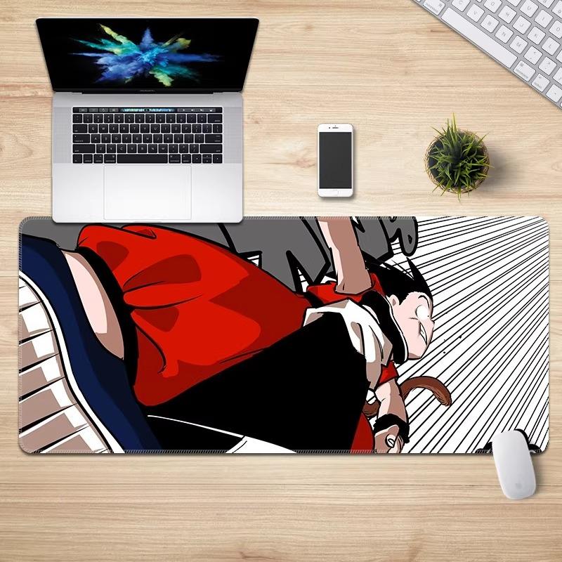 New High Definition Animation Mouse Pad Dragon Ball Sustainzed Edge Lock E-sports Keyboard Pad Desk Pad Extra Long Wrist Guard Anti-skid Keyboard Pad