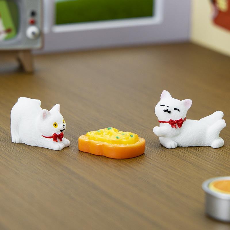 6Pcs Micro-Landscape Decorative Items, Cute Little Cats, Home Desktop Resin Craft Decorative Items, High-End And Niche