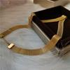316L Stainless Steel New Fashion Fine  Hip-hop Gold Color 8MM Width Snake Bone Chain Geometric Necklaces For