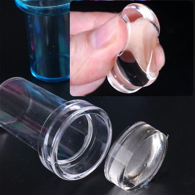 New Nail Design DIY Silicone Jelly Transparent Nail Stamper Scraper Set