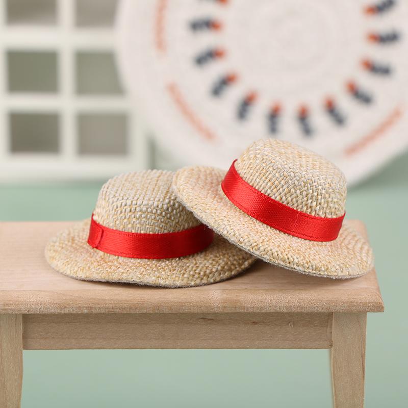 1 шт. кукольный домик кукольная соломенная шляпа солнцезащитный колпак для кукольной — фото 7