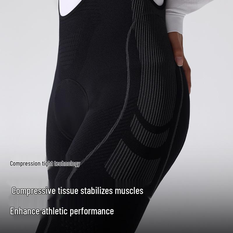 Women's Spring/Autumn Three-Layer Padded Cycling Bib Pants - Dynamic Series