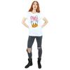 Disney Womens/Ladies Daisy Duck Head Cotton Boyfriend T-Shirt