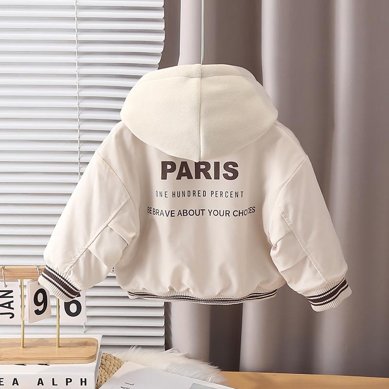 0-5-year-old boys' long sleeved jacket, Autumn and winter children's casual hooded sports top, Boys' fashionable clothes