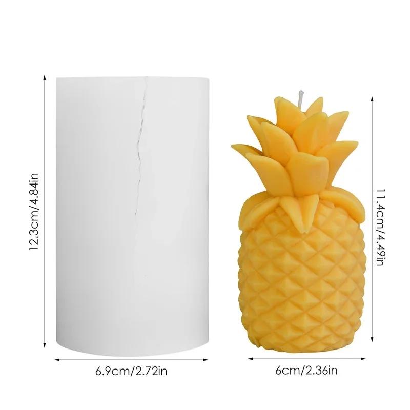 3D Pineapple Silicone Candle Molds Chocolate Candy Biscuits Moulds DIY Summer Party Decorating Handmade Tool