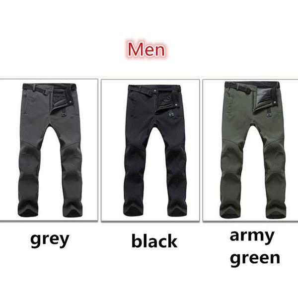 Herren Trekking Herbst/Winter Winter Fleece Klettern Lange Hosen Warme Hosen Plus Größe S-4XL