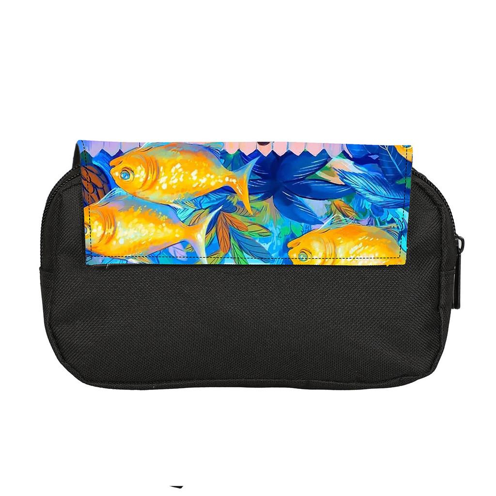 Alphabet Lore Double Layer Pencil Case For Students With Polyester Material And Storage Capacity