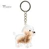 Memory Keepsake for Pet Fur Hair Keychain, Portable Transparent Memorial Pendant, Puppy Shaped Storage Pendant DIY Meaningful Lovers Decorative Charm