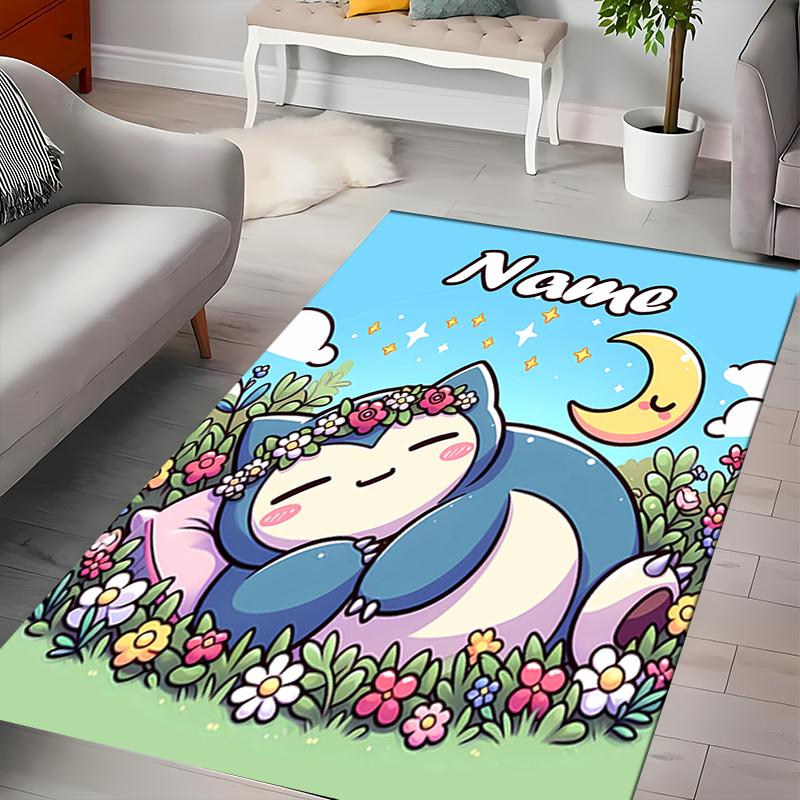 Custom Personalization Pokémon Area Rug - Perfect For Kitchen, Bathroom,Laundry Room Decor Large Size Available,Gift All Seasons