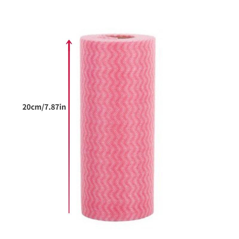 1/2 Roll Break Point Non-woven Kitchen Towels Cleaning Cloth 50pcs in 1 Roll Glasses Dish Wipe.