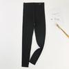 Damen Graue Gerippte Thermoleggings, Fleecegefüttert & Schlankmachend, Ideal für Herbst/Winter, Schmaler Beinverlauf, Enge Baumwollhose für Draußen