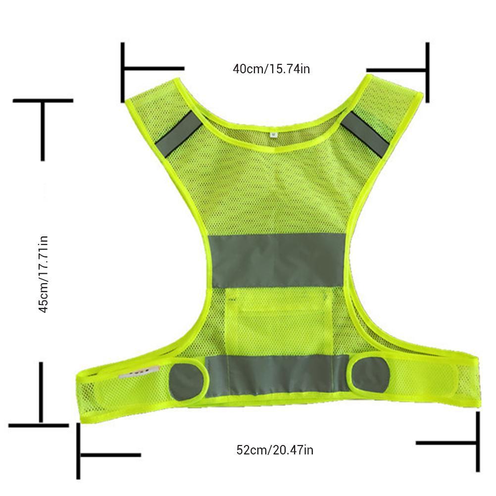 Reflective Vest with Arm Bands Running Gear Ultralight Mesh Safety Vest for Running Cycling Dog Walking Motorcycling