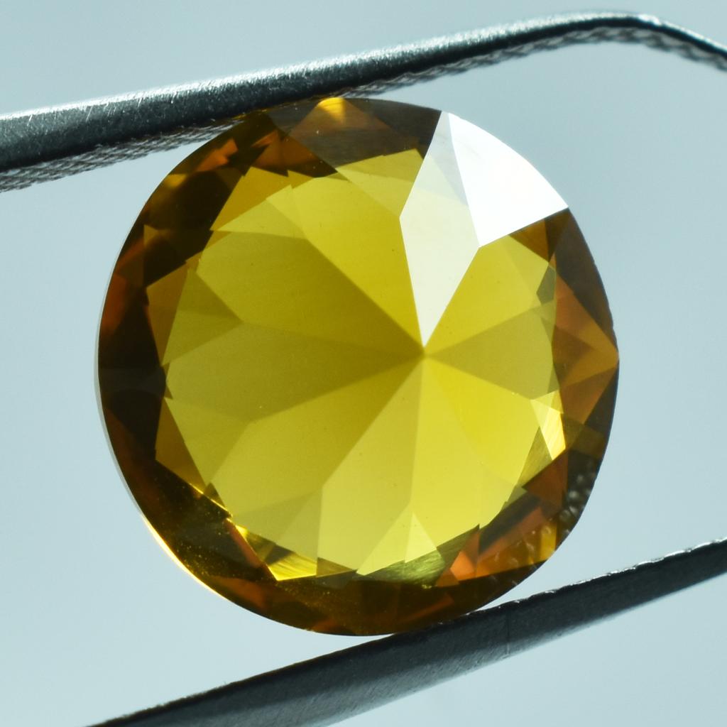 Natural Yellow Sapphire 6.05ct Round Cut Certified Loose Gemstone