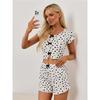 Women's Pajamas Set Pajamas 2-piece Set Airy Soft Casual Printed Pajamas