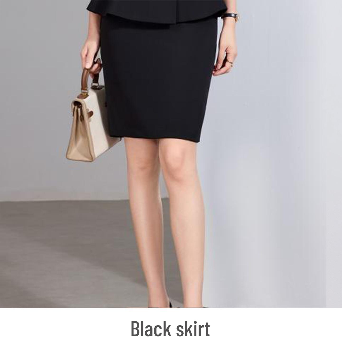 

Women s Summer Blazer & Skirt Suit Set, Ideal for Hotel Front Desk & Beauty Salon Uniforms XXXXL (up to 148 lbs)