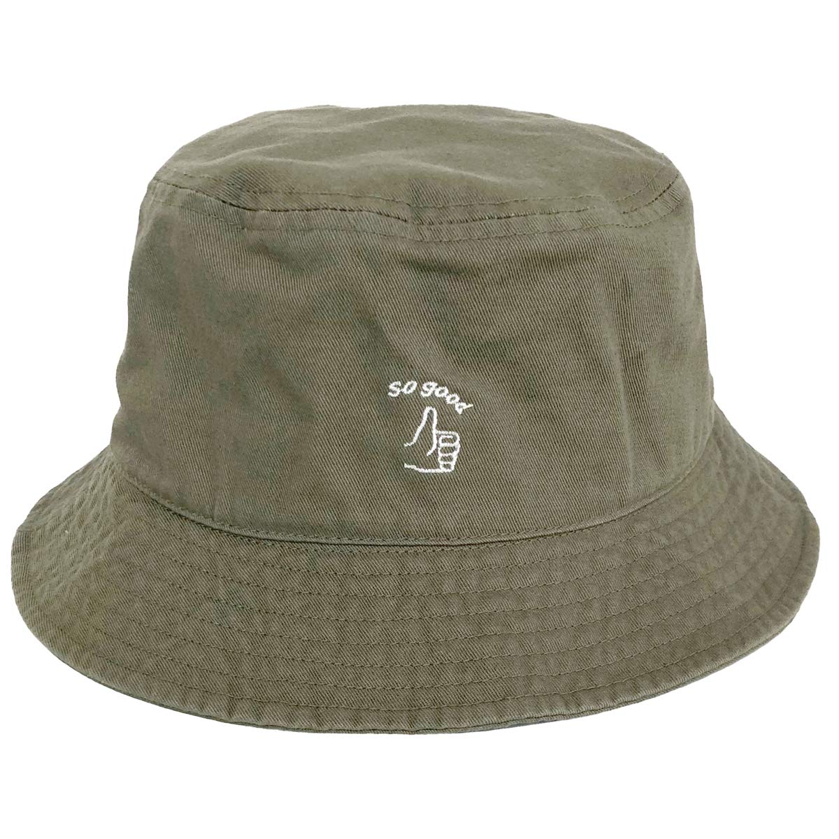 

Базовый Энчи Жест рукой Логотип Ведро Буни и Оливковая шляпа, Шляпа, Мужская Женская, оливковый