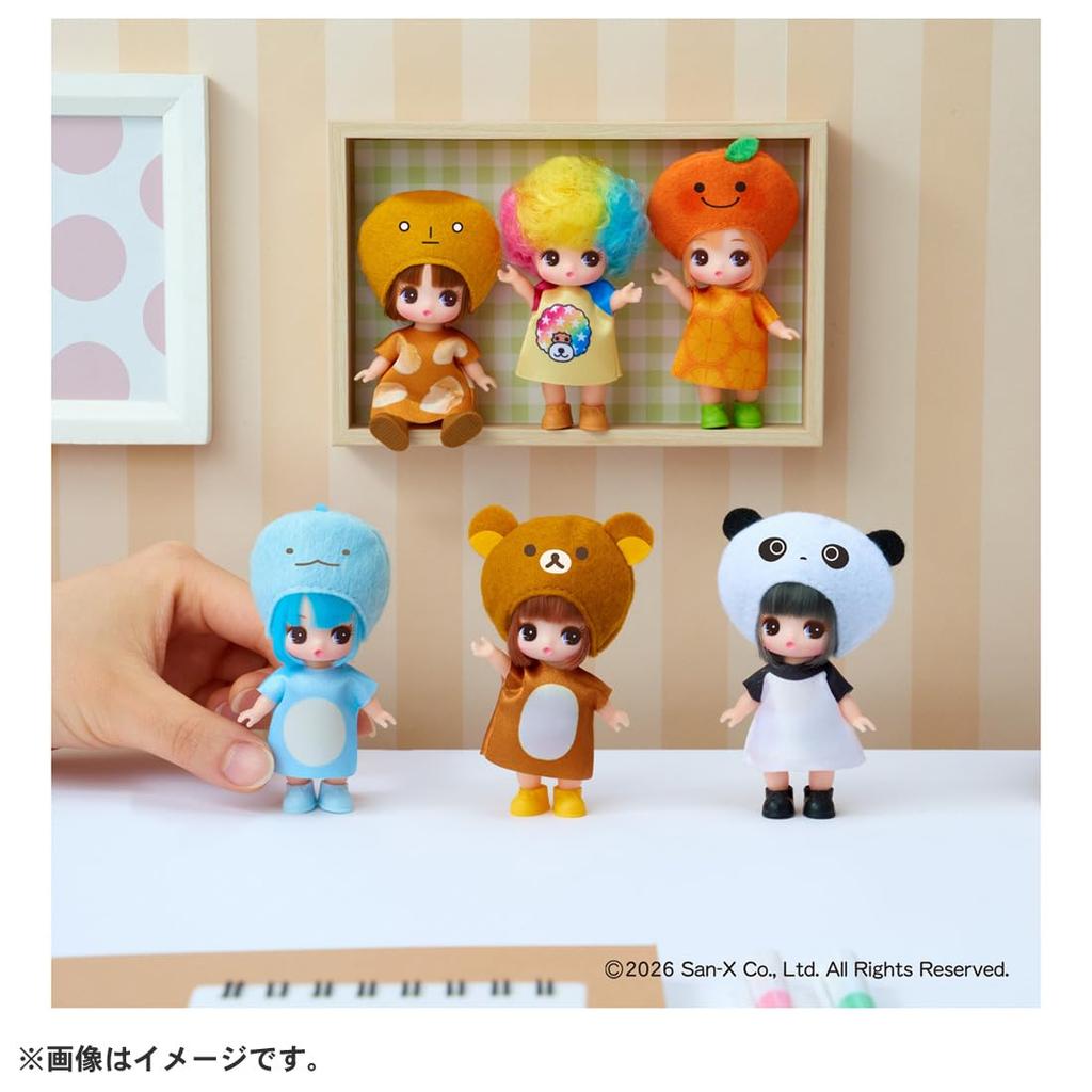 TAKARA TOMY Licca-chan Petit Universe Collection DP-BOX, San-X Character Collaboration Doll Set, Ages 3 and Up