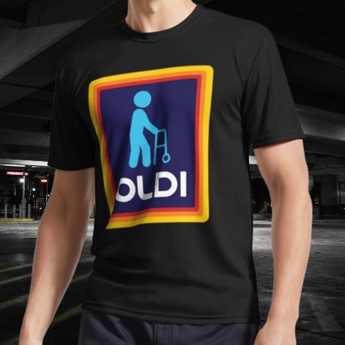 Aldi Inspired Oldi Active T-Shirt Funny ALL Color And Size Mode American S разноцветный