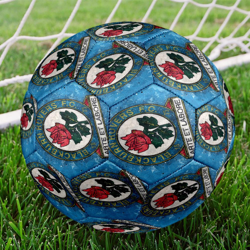 Rovers Crest Football Club Printed Size 5 Soccer Balls, High-Quality, Anti-Slip, Protective Football, A Unique Gift , Birthdays, Christmas Gifts