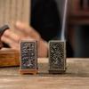 Square Vertical Incense Burner Small Alloy Incense Holder Indoor Aromatherapy Home Ornament Chinese Plum Inense Burners