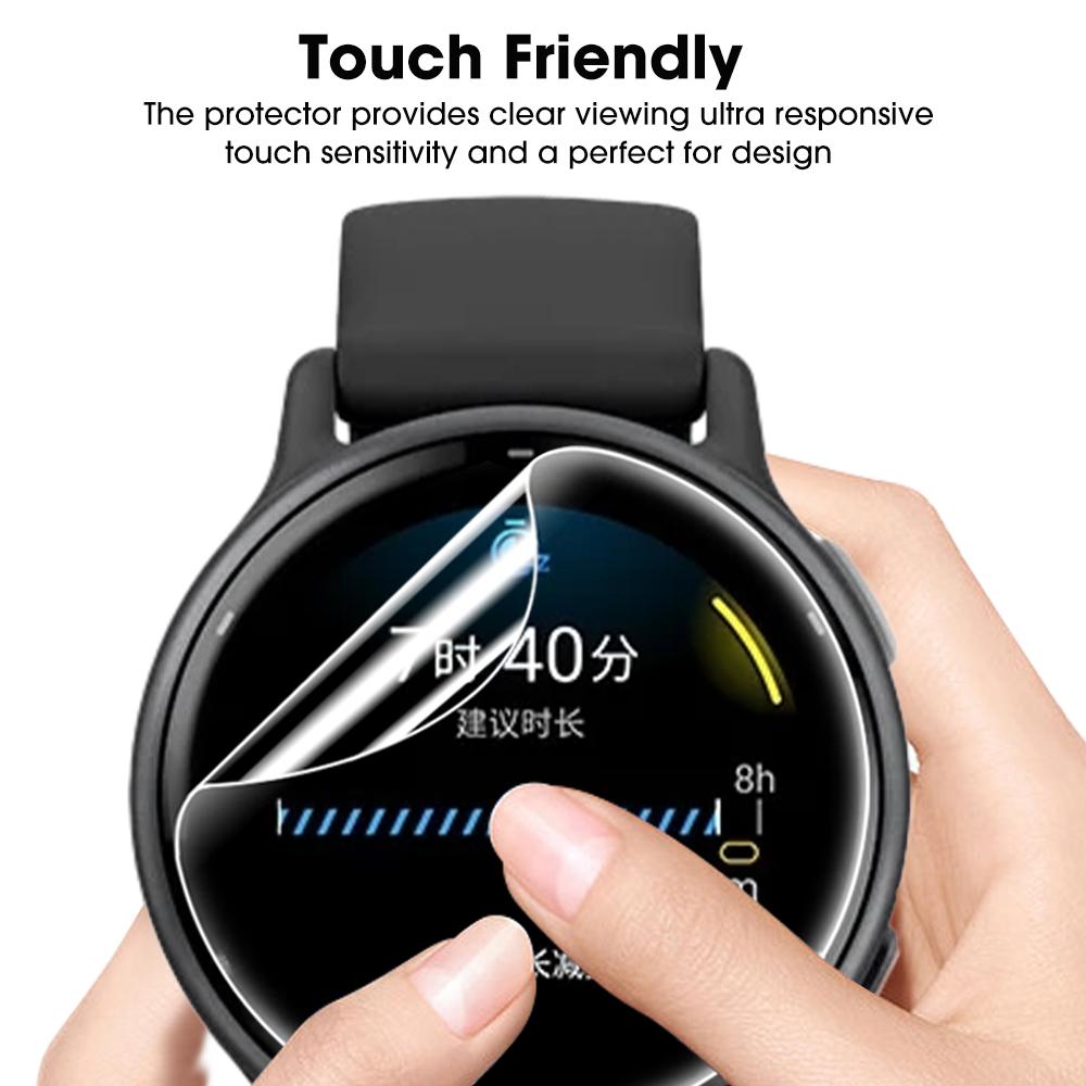 Soft Clear Full Protective Film for Garmin Vivoactive 5 Sports Watch Hydrogel Film Screen Protectors for Garmin Vivoactive 5